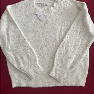 LOFT Soft Speckled Sweater - Cream